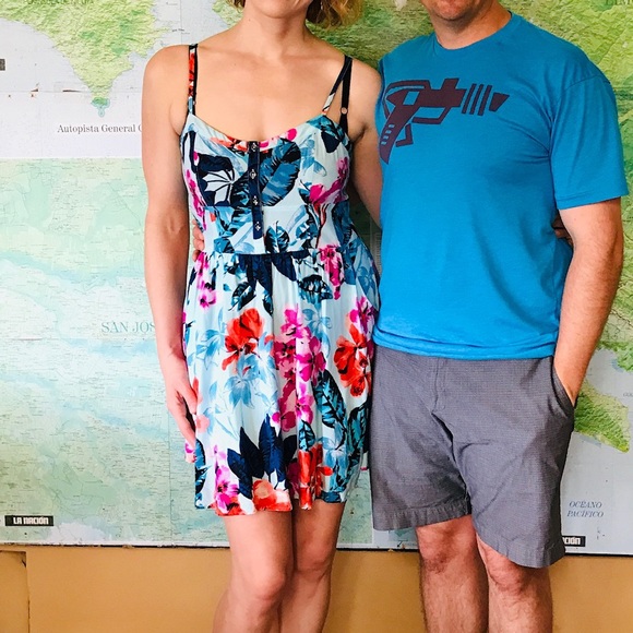 Express Tropical Print Dress - Picture 4 of 5